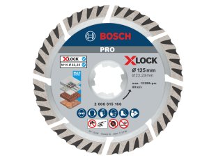 Disque diamanté Ø125 mm X-Lock Standard Universel 2608615166 - BOSCH