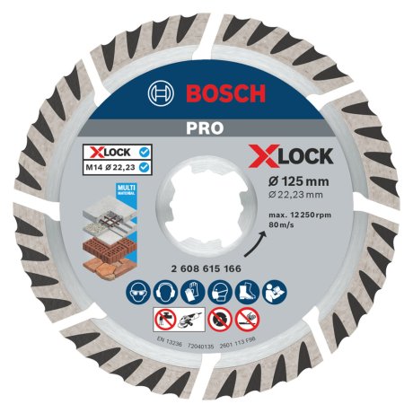 Disque diamanté Ø125 mm X-Lock Standard Universel 2608615166 - BOSCH