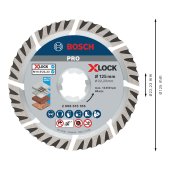 Disque diamanté Ø125 mm X-Lock Standard Universel 2608615166 - BOSCH