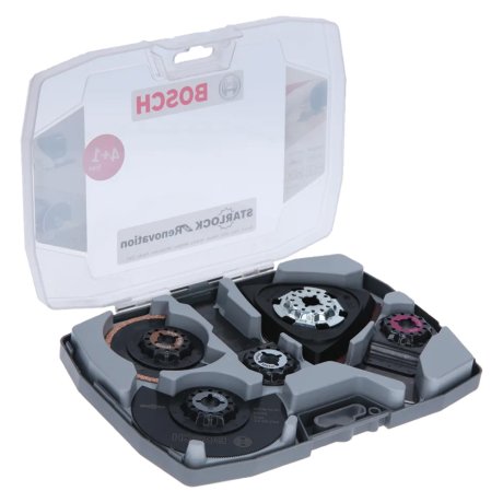 Coffret rénovation Starlock GOP 5 pièces lames + abrasifs 2608664624 - BOSCH