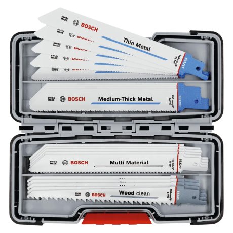 Coffret 20 lames scie sabre métal/bois Tough Box - BOSCH