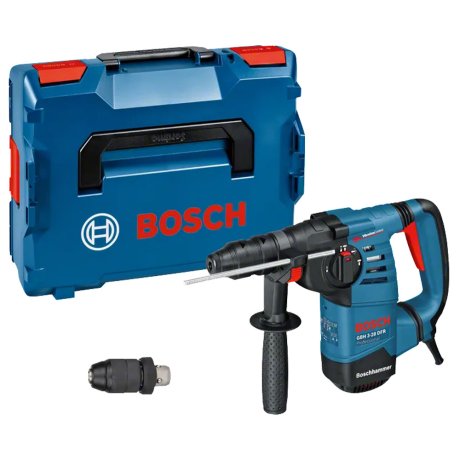 Perforateur 800W Heavy Duty GBH 3-28 DFR avec accessoires + L-Boxx - BOSCH