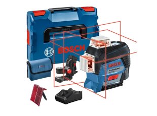 Laser ligne 12V GLL 3-80 C + 1 batterie 2 Ah + chargeur + L-Boxx, au choix - BOSCH