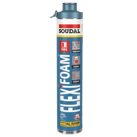 Mousse PU pistolable Flexifoam 700 ml, au choix - SOUDAL