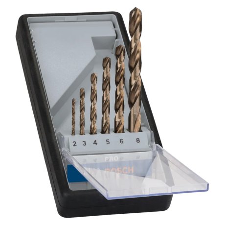 Coffret 6 forets métaux cobalt Ø2 à Ø8 mm - BOSCH