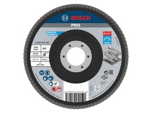 Plateau à lamelles X571 plat Ø125 mm, grain 60 - BOSCH