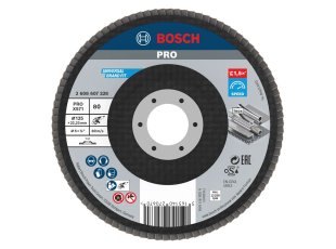 Plateau à lamelles plat Ø125 mm X571, grain 80 - BOSCH