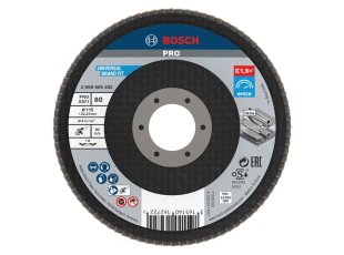 Disque à lamelle X-Lock Ø115 x 1 x 22,23 mm, grain 80 - BOSCH