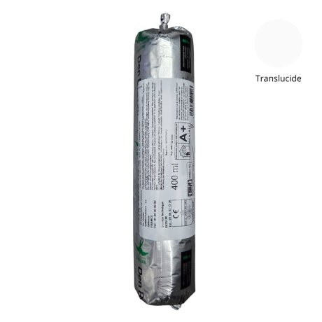 Mastic silicone neutre alcoxy 7070 Plus, Translucide, poche de 400 ml - DEN BRAVEN