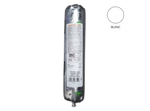 Mastic-colle polyuréthane multi-usage 442, Blanc, poche 400 ml - DEN BRAVEN