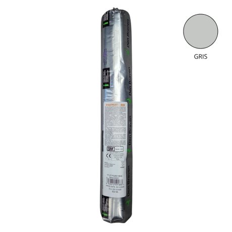 Mastic-colle polyuréthane multi-usage 442, Gris, poche 600 ml - DEN BRAVEN