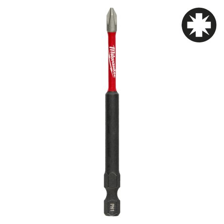 Embout de vissage PZ1 x 90 mm Shockwave Impact Duty, par 1 - MILWAUKEE