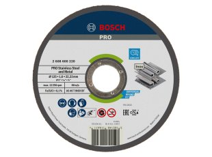 Disque à tronçonner métaux et inox Ø125 x 1,6 mm - BOSCH
