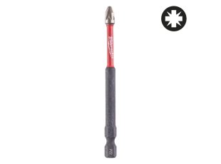 Embout de vissage PZ2 x 90 mm Shockwave Impact Duty, par 1 - MILWAUKEE