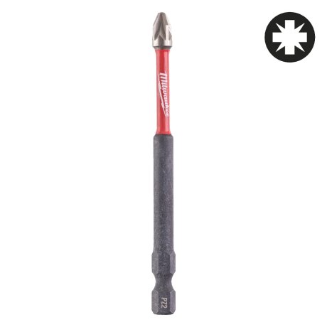 Embout de vissage PZ2 x 90 mm Shockwave Impact Duty, par 1 - MILWAUKEE