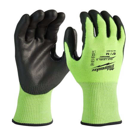 Gants haute-visibilité anti-coupure C, taille 10 : XL - MILWAUKEE