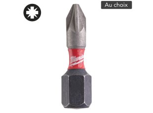 Embout de vissage PZ Shockwave Impact Duty, au choix - MILWAUKEE