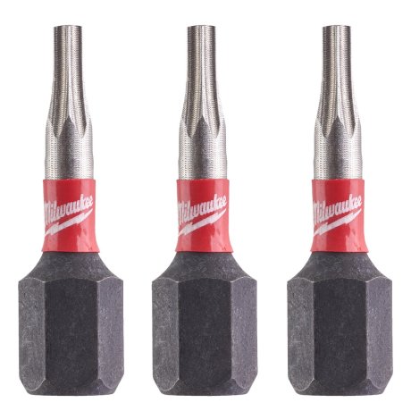 Embout de vissage TX8 x 25 mm Shockwave Impact Duty, par 3 - MILWAUKEE