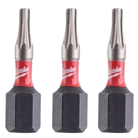 Embout de vissage TX9 x 25 mm Shockwave Impact Duty, par 3 - MILWAUKEE