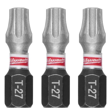 Embout de vissage TX27 x 25 mm Shockwave Impact Duty, par 3 - MILWAUKEE
