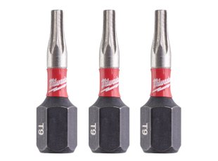 Embout de vissage TX BO9 x 25 mm Shockwave Impact Duty, par 3 - MILWAUKEE