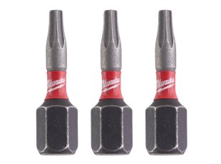 Embout de vissage TX BO10 x 25 mm Shockwave Impact Duty, par 3 - MILWAUKEE