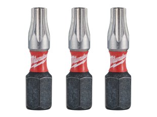 Embout de vissage TX BO30 x 25 mm Shockwave Impact Duty, par 3 - MILWAUKEE