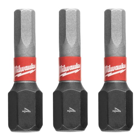 Embout de vissage Hex 4 x 25 mm Shockwave Impact Duty, par 3 - MILWAUKEE
