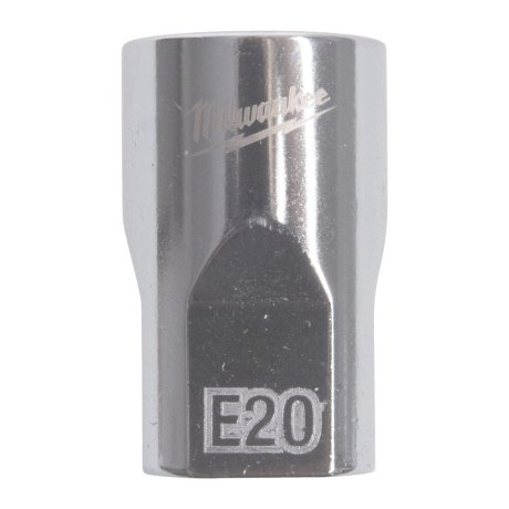 Douille Torx externe 1/2" Four Flat™ chrome E20 - MILWAUKEE