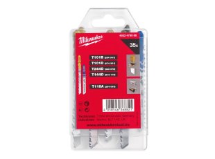 Set lames scie sauteuse T-shank bois métal 35 pcs - MILWAUKEE