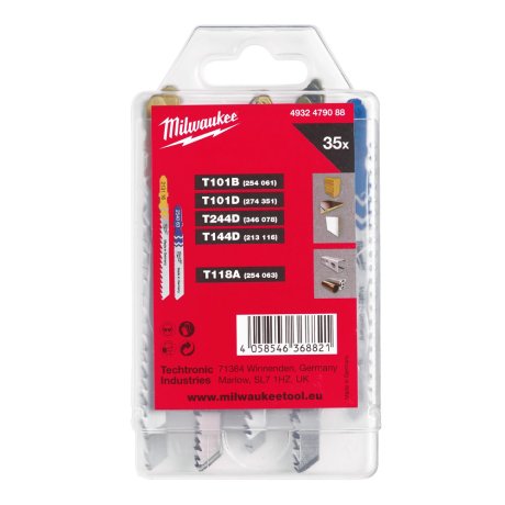Set lames scie sauteuse T-shank bois métal 35 pcs - MILWAUKEE