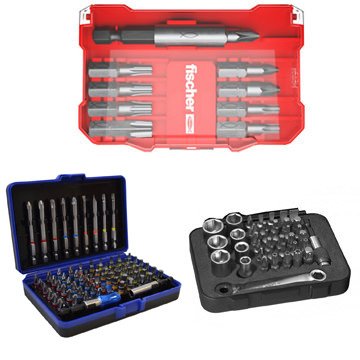 Coffrets d'embouts de vissage