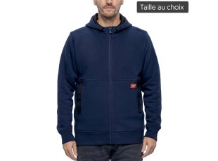 Sweat à capuche Gridiron™ bleu, taille au choix - MILWAUKEE