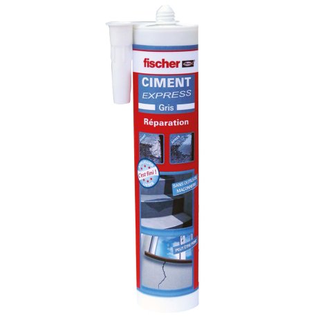 Cartouche ciment express 310 ml, ton gris, à l'unité - FISCHER
