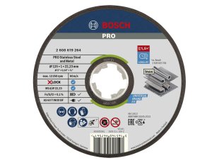 Disque à tronçonner X-Lock Ø125 x 1 x 22,23 mm, 1 pièce - BOSCH