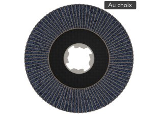 Disque à lamelles Ø125 mm X-Lock bombé fibre X571, grain au choix - BOSCH