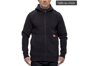 Sweat à capuche Gridiron™ noir, taille au choix - MILWAUKEE
