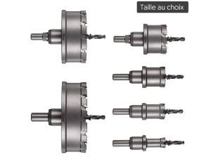Scie cloche TCT dents carbure, taille au choix - MILWAUKEE