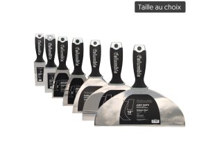 Couteau à enduire inox, manche confort grip, taille au choix - COLUMBIA