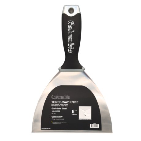 Couteau à enduire inox, manche soft grip 15 cm - COLUMBIA