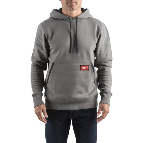 Sweat à capuche Midweight gris, taille L - MILWAUKEE
