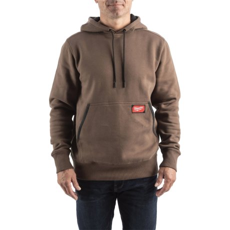 Sweat à capuche Midweight marron, taille S - MILWAUKEE