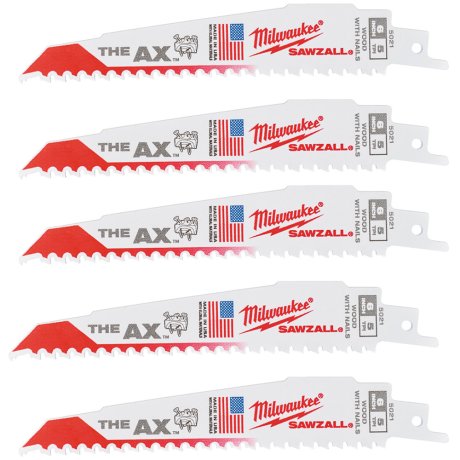 Lames-de-scie-sabre-150-mm-pour-bois-AX-x5-MILWAUKEE