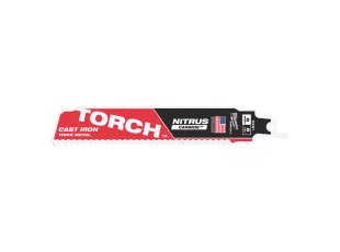 1 lame scie sabre Torch Nitrus Carbide™ pour métal 150 mm x 8 TPI - MILWAUKEE