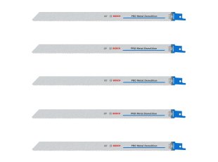 Pack 5 lames de scie sabre PRO Metal Demolition 300 x 19 x 1,25 mm S 1225 VF - BOSCH