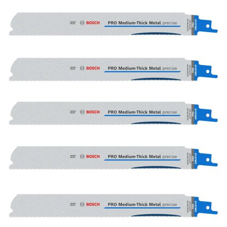 Lames scie sabre métal PRO S1137BEF 225 x 25 x 1,1 mm par 5 - BOSCH