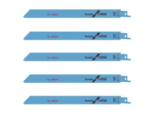 Pack 5 lames de scie sabre 150 x 19 x 1,25 mm - BOSCH