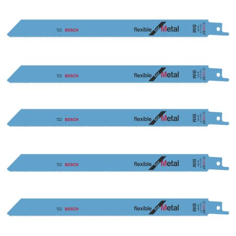 Pack 5 lames de scie sabre 150 x 19 x 1,25 mm - BOSCH