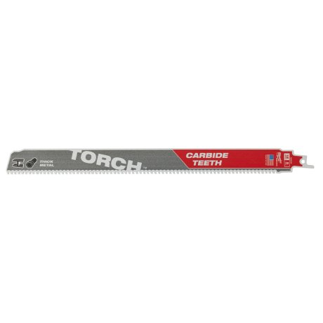 1 lame de scie sabre The Torch™ carbure pour métal 300 mm x 8 TPI - MILWAUKEE