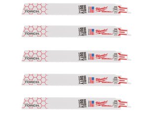 5-lames-scie-sabre-de-demolition-The-Torch-Heavy-Duty-pour-metal-230-mm-x-10-TPI-MILWAUKEE